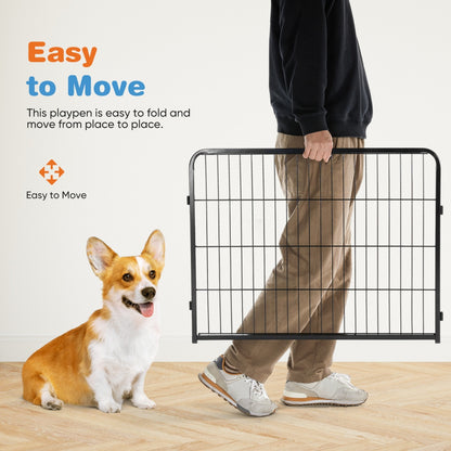 Metal Dog Playpen with Door | Pet Exercise Pen