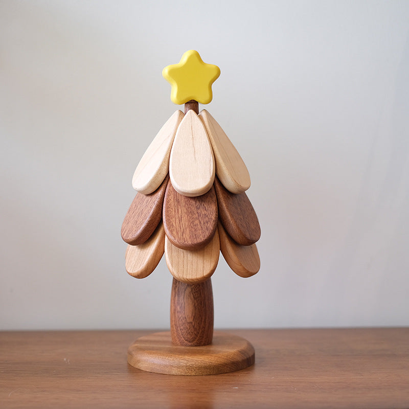 Wooden Heat Proof Mat - Festive Beech Cup Coaster