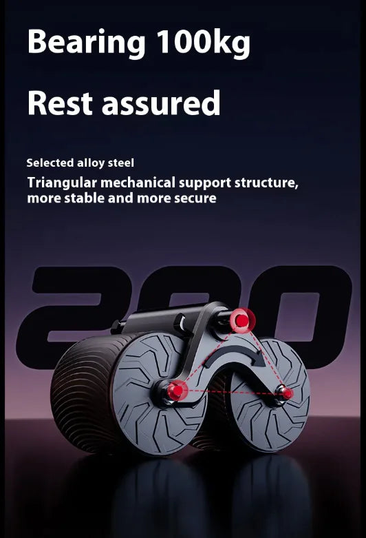 Automatic Rebound Ab Wheel Roller – Core Trainer for Home Gym