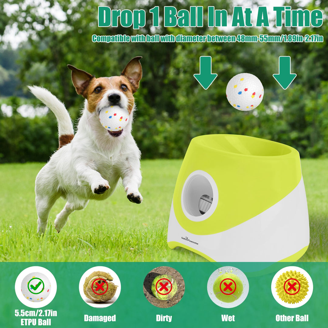 Automatic Dog Ball Launcher - Rechargeable Interactive Fetch Toy