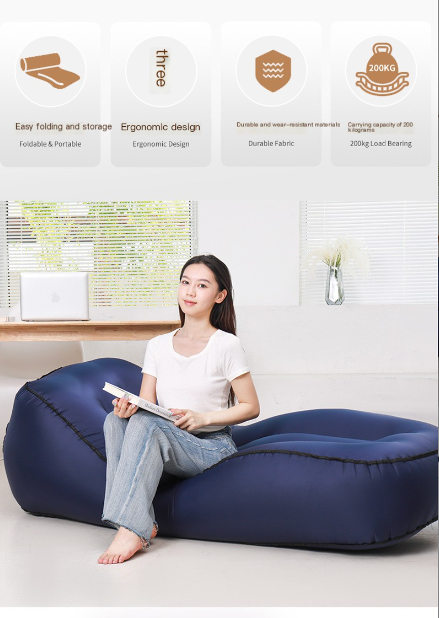 Portable Inflatable Sofa Bed – Lightweight Outdoor Lounger