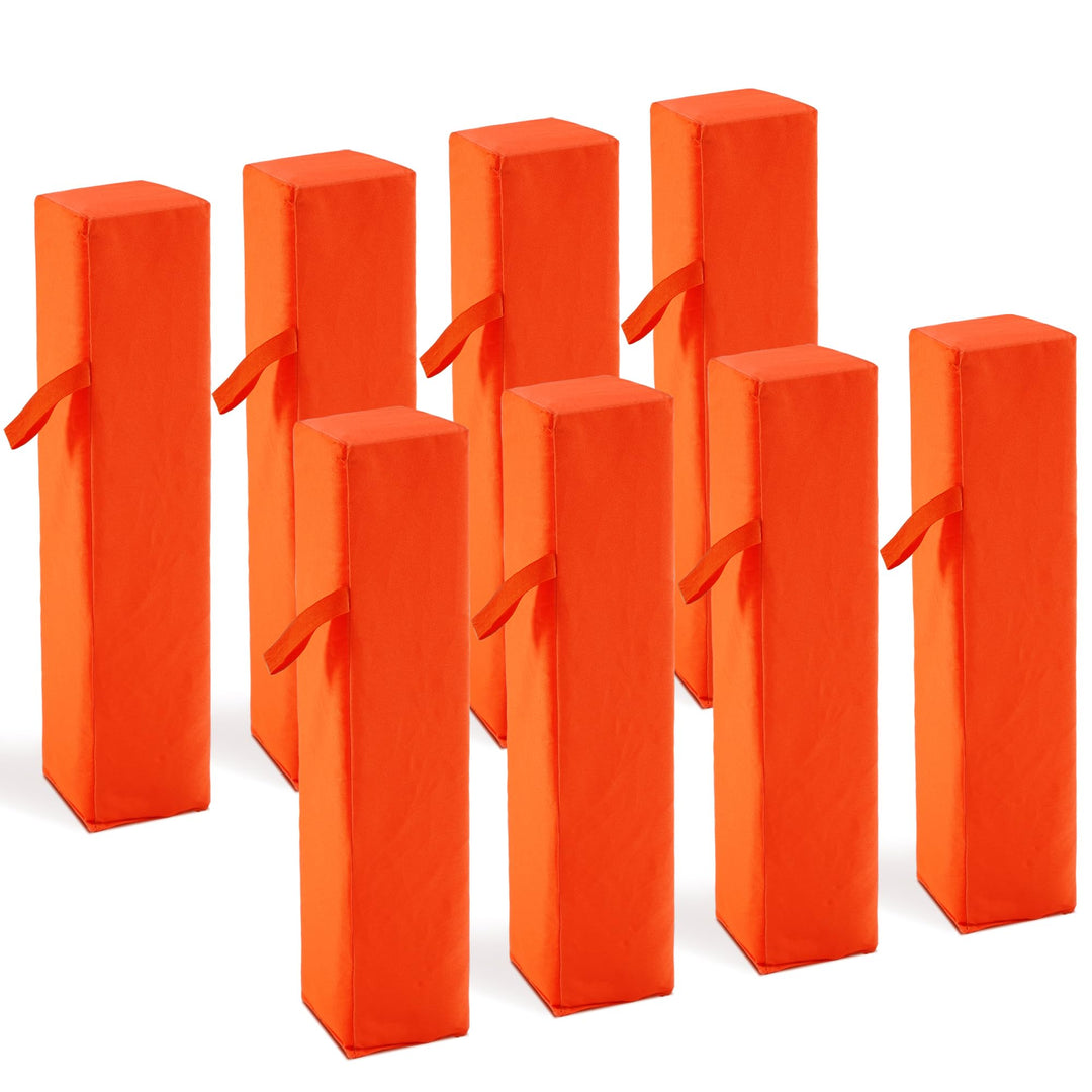 Football Pylons End Zone Markers Set of 8 – Sand Weighted, Anchorless