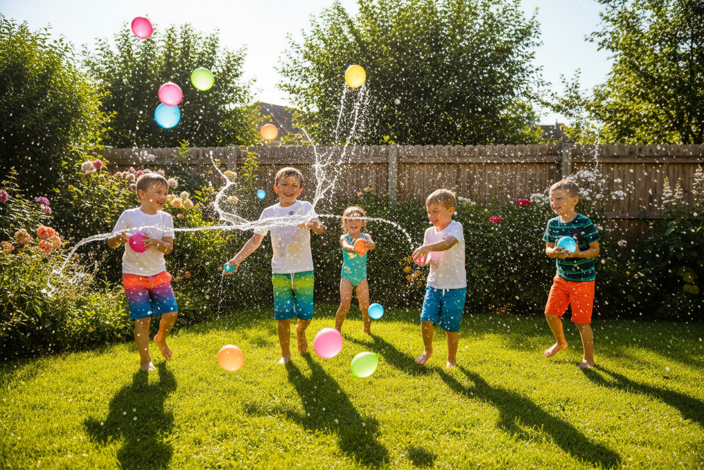 Backyard Water Fight