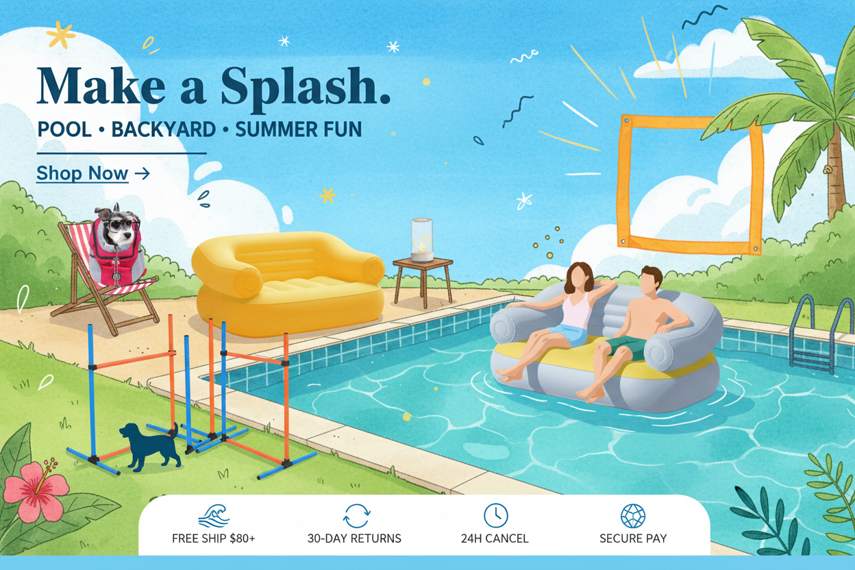 Banner 2 – Pool Party