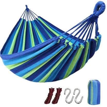 Portable Camping Hammock – Canvas, 125kg Capacity, Beach & Travel Trekking Hammock