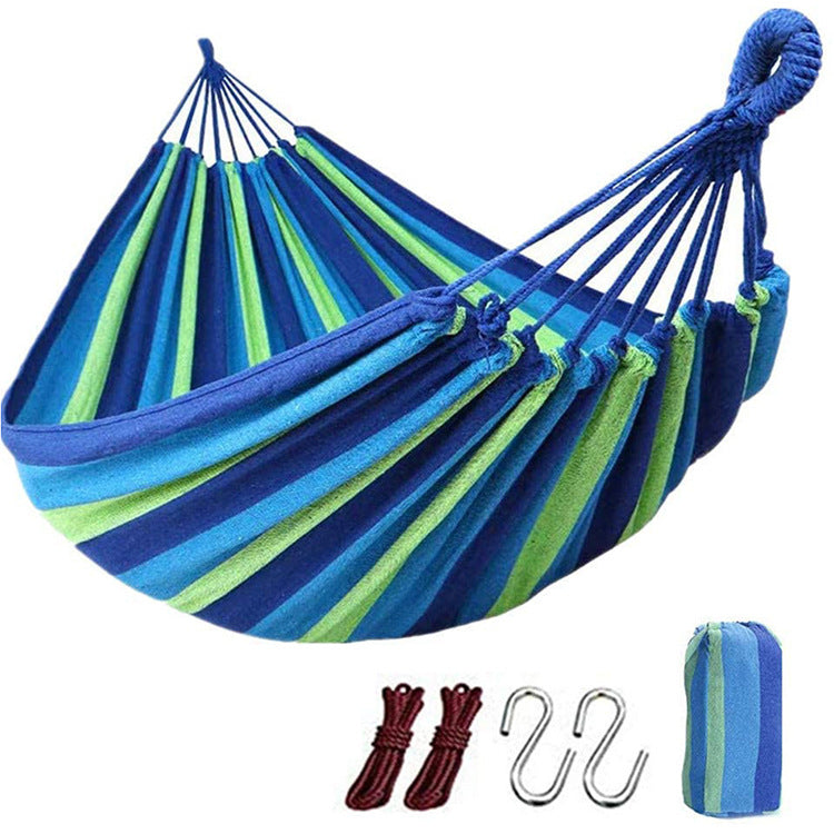 Portable Camping Hammock – Canvas, 125kg Capacity, Beach & Travel Trekking Hammock