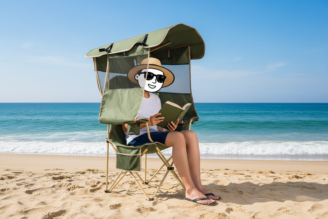 Beach Reading Scene