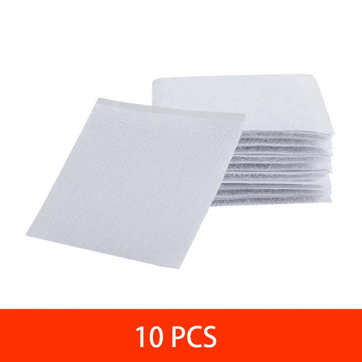 10pcs Strong Self-Adhesive Fastener Stickers, Black