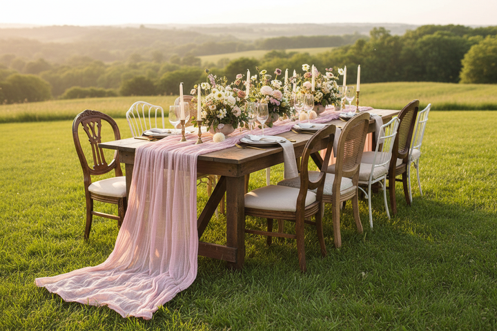Boho Outdoor Lawn Wedding