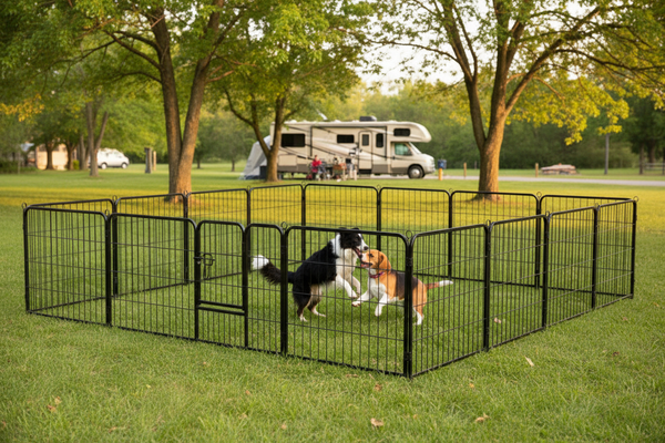 Border Collie Beagle Campsite 16P