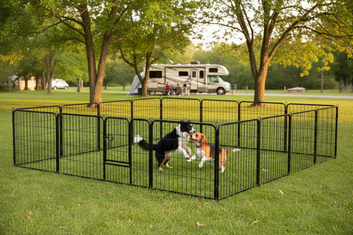 Border Collie Beagle Campsite 16P