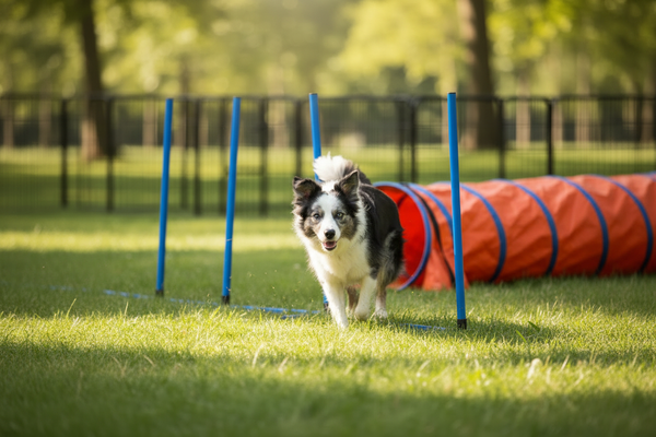 Border Collie Weave Close-up