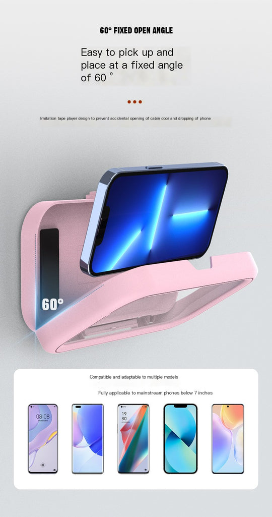 Waterproof Phone Holder for Bathroom & Kitchen – Retractable, Rotating, Hands-Free