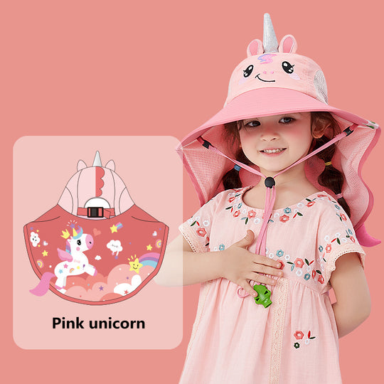 Kids UV Protection Sun Hat – Fun Outdoor Bucket Hat (Ages 7–12)