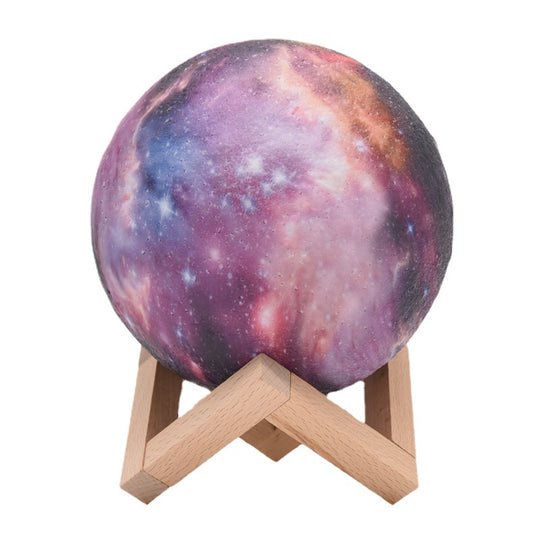 16-Color 3D LED Moon Light with Stand - Night Light