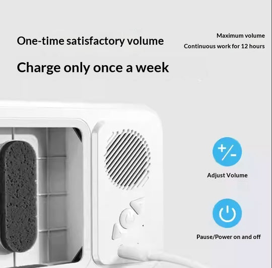 Waterproof Shower Phone Holder with Bluetooth Speaker | 360° Rotation Touch Screen