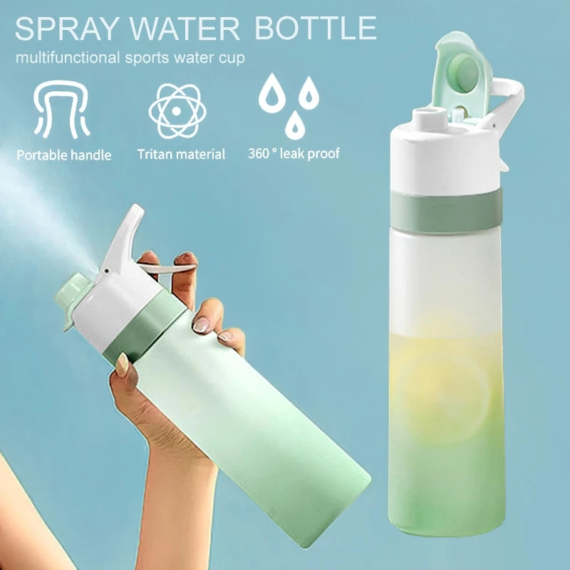 Spray Water Bottle for Sports & Travel – Large Capacity Drinkware