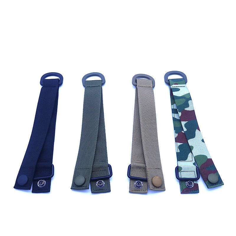 Tactical MOLLE D-Ring Quick Release Strap – 4 Colors | 19cm Woven Buckle