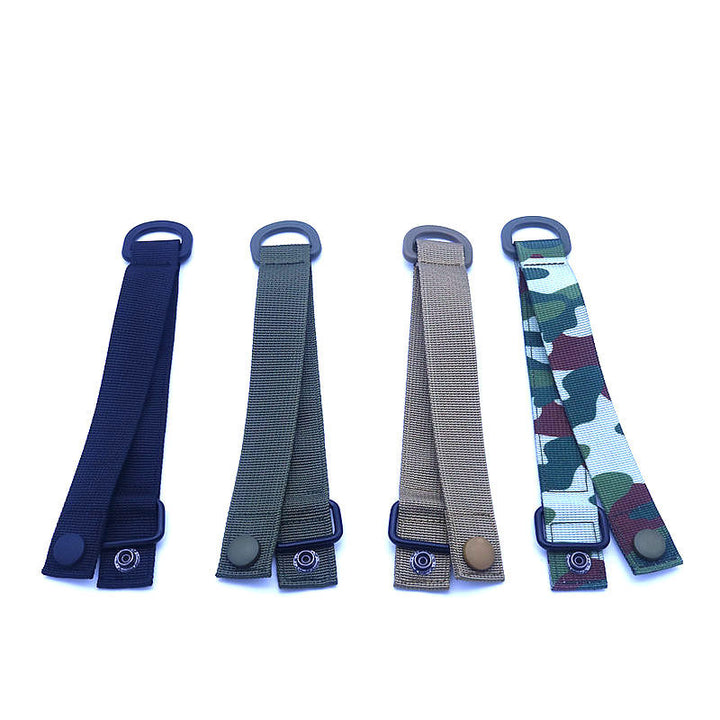 Tactical MOLLE D-Ring Quick Release Strap – 4 Colors | 19cm Woven Buckle