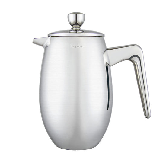 Double-Layer Stainless Steel French Press Coffee Pot