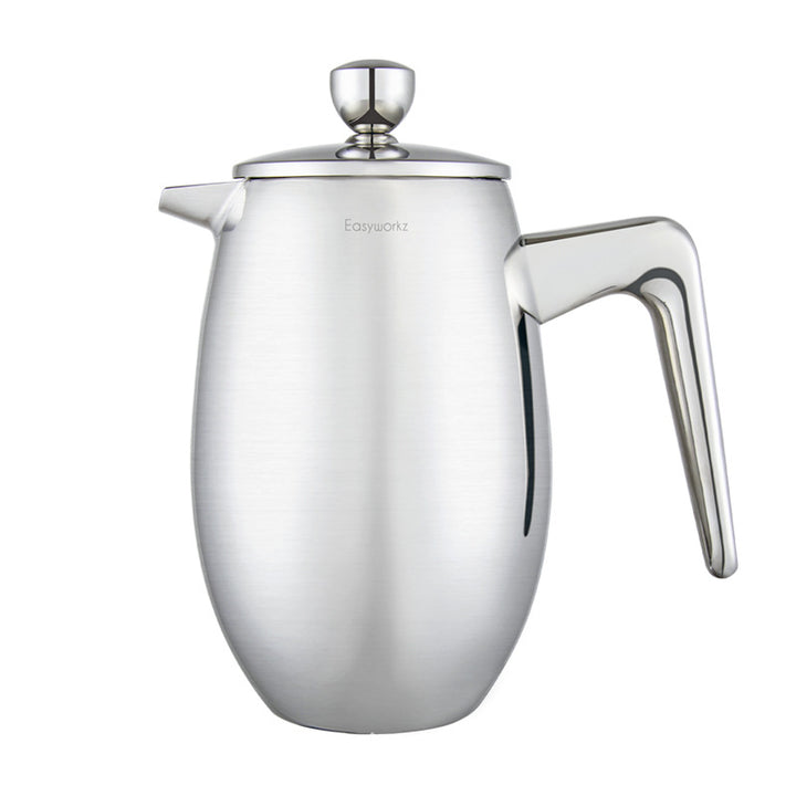 Double-Layer Stainless Steel French Press Coffee Pot