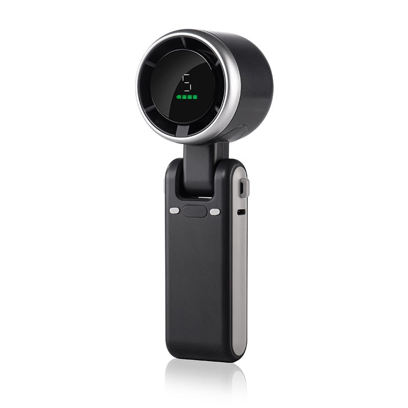 Portable Folding Mini Fan – Rechargeable, 5-Speed Brushless Motor, Desktop & Outdoor