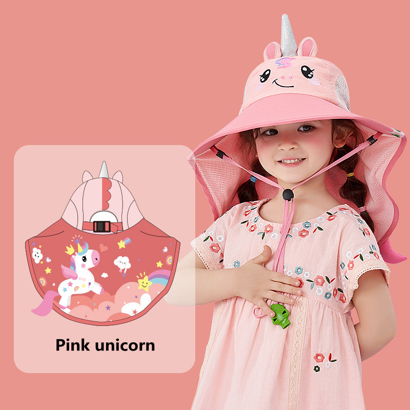 Kids UV Protection Sun Hat – Fun Outdoor Bucket Hat (Ages 7–12)