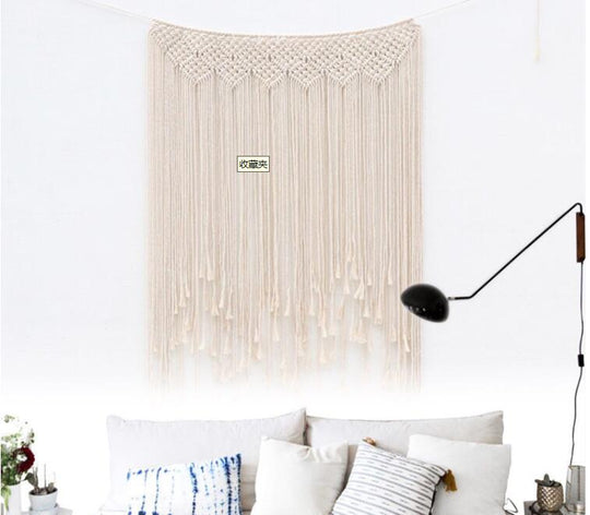 Bohemian Tapestry Wall Hanging | Handwoven Cotton Nordic Home Decor