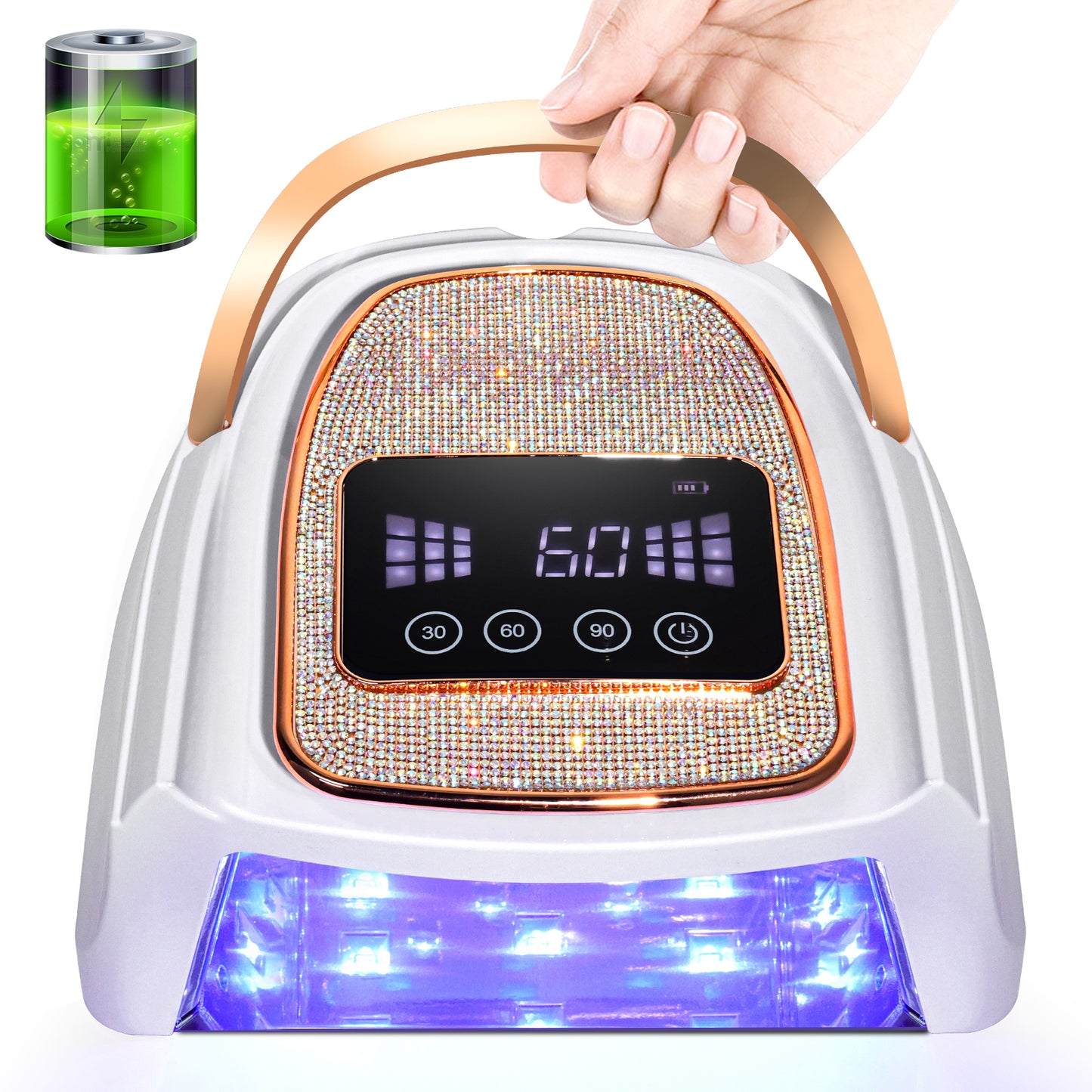 Cordless UV LED Nail Lamp – Rechargeable Gel Dryer |  Gift for Mom