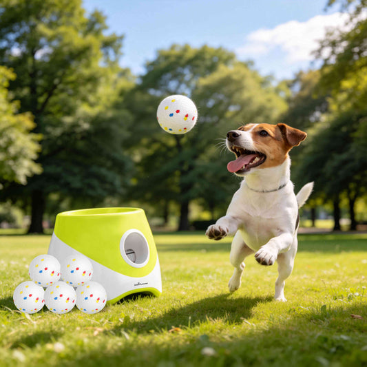 Automatic Dog Ball Launcher - Rechargeable Interactive Fetch Toy