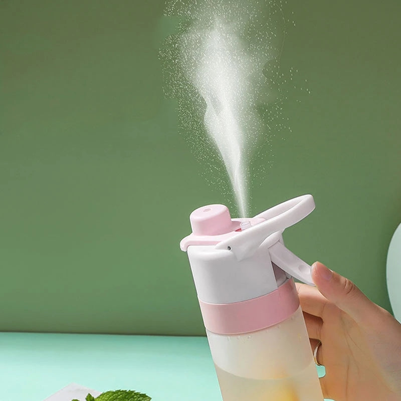 Spray Water Bottle for Sports & Travel – Large Capacity Drinkware