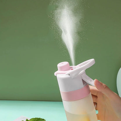 Spray Water Bottle for Sports & Travel – Large Capacity Drinkware