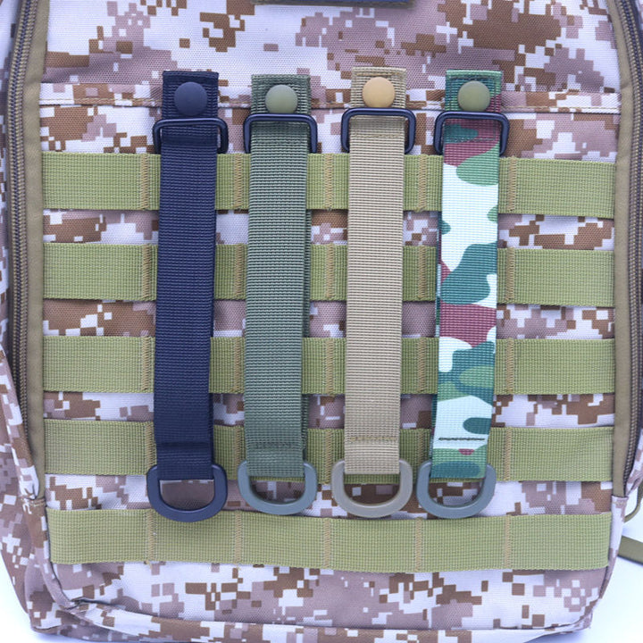 Tactical MOLLE D-Ring Quick Release Strap – 4 Colors | 19cm Woven Buckle