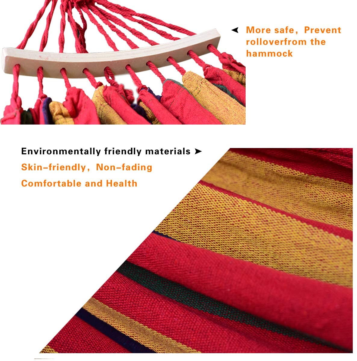 Portable Camping Hammock – Canvas, 125kg Capacity, Beach & Travel Trekking Hammock