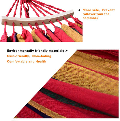 Portable Camping Hammock – Canvas, 125kg Capacity, Beach & Travel Trekking Hammock
