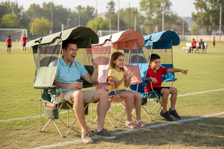 Father and kids correct chair design