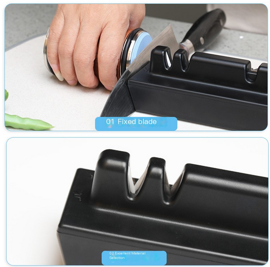 Adjustable Angle Knife Sharpener Set — Tungsten Steel, Diamond & Ceramic