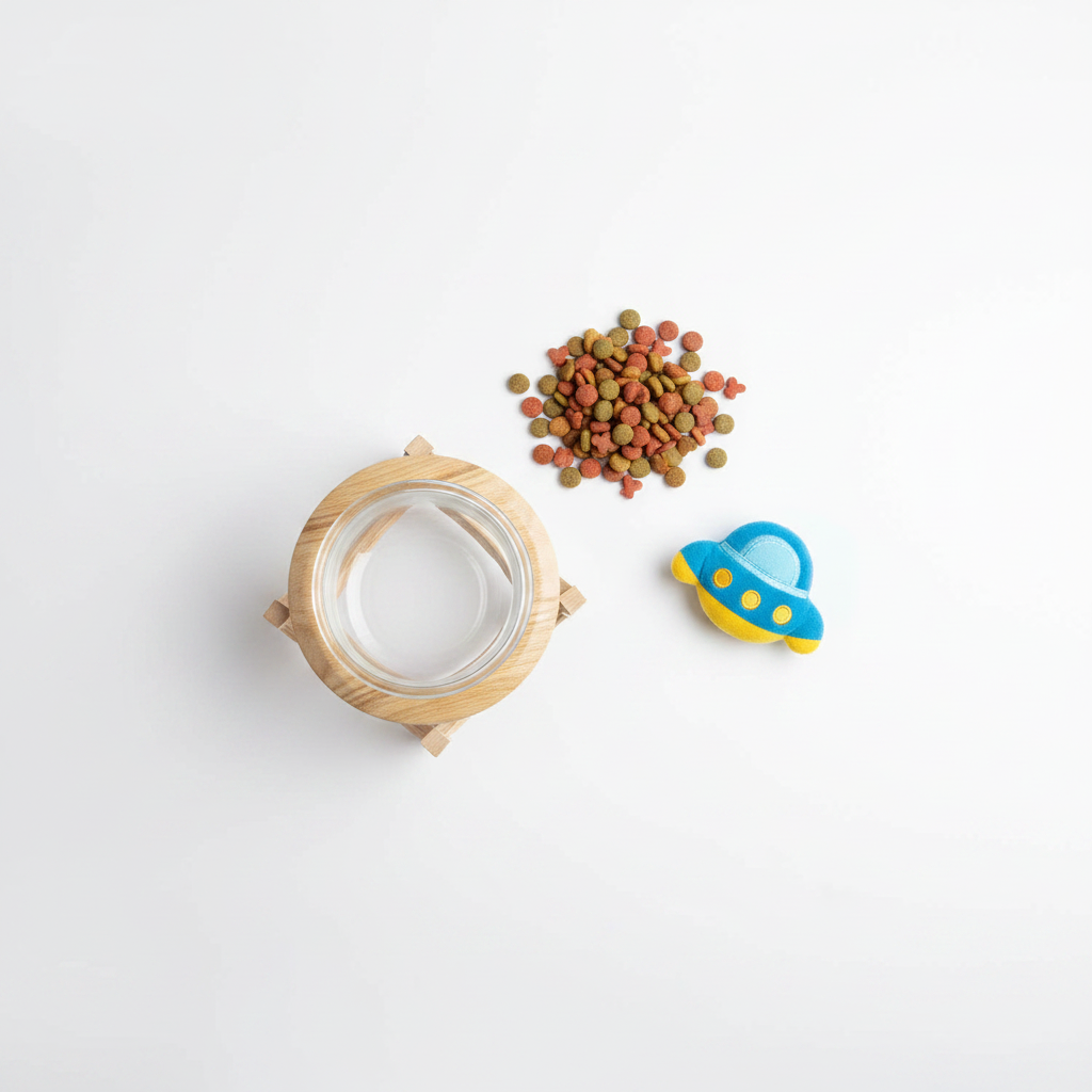 Flat Lay with Kibble