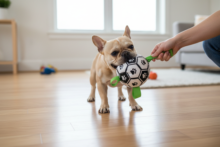 French Bulldog Tug of War