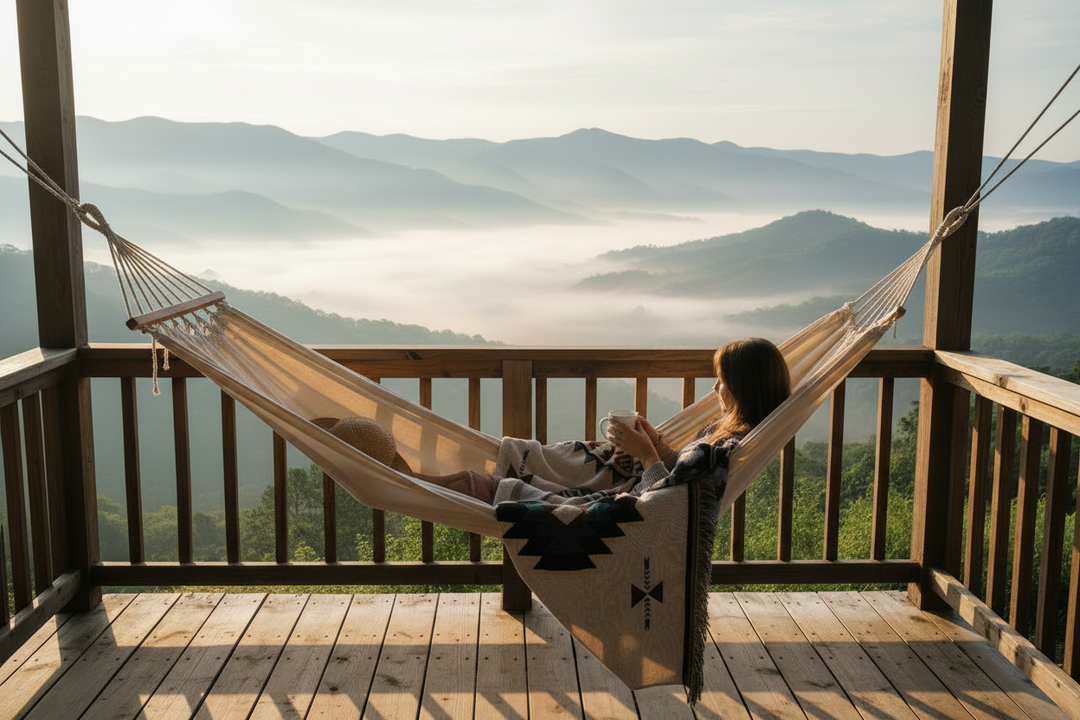 Hammock mountain porch sunrise