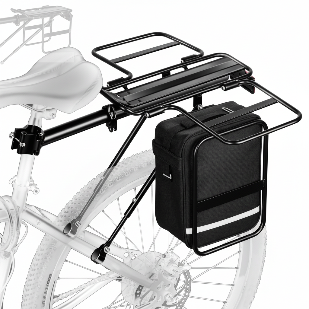 pannier-rack - side wings down preventing bags from touching wheel spokes