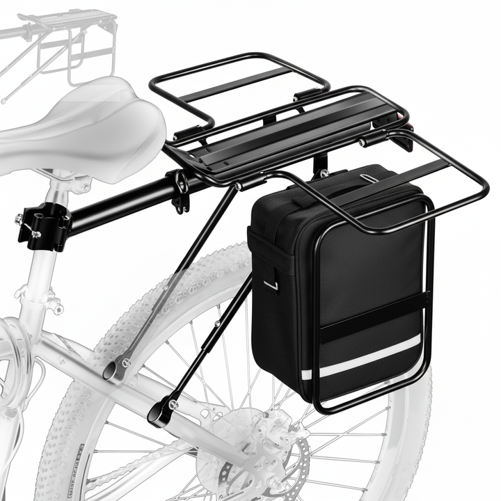 pannier-rack - side wings down preventing bags from touching wheel spokes