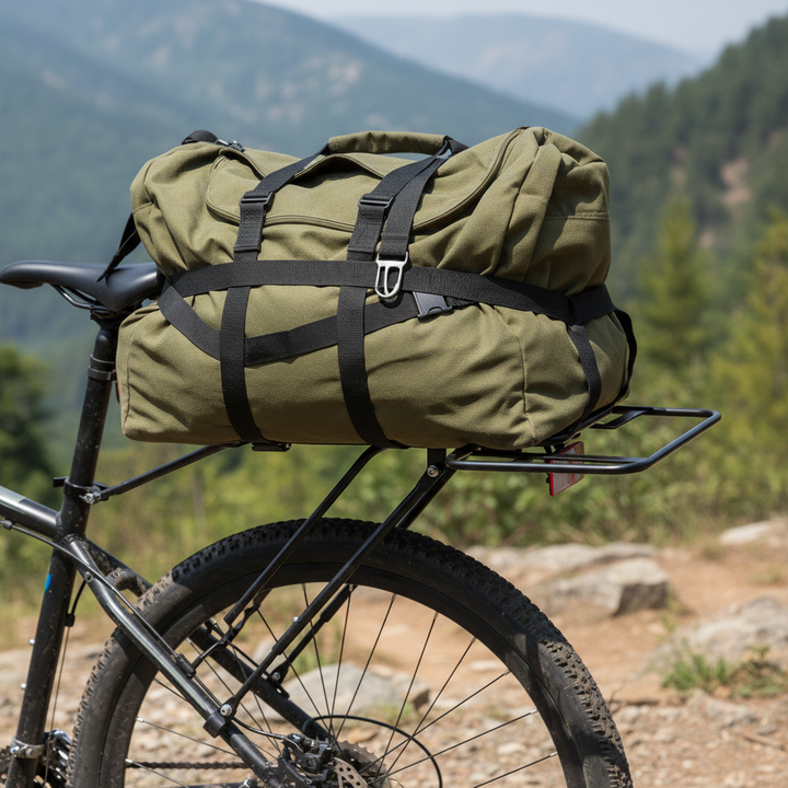 foldable-wings - side wings open flat supporting oversized cargo bag