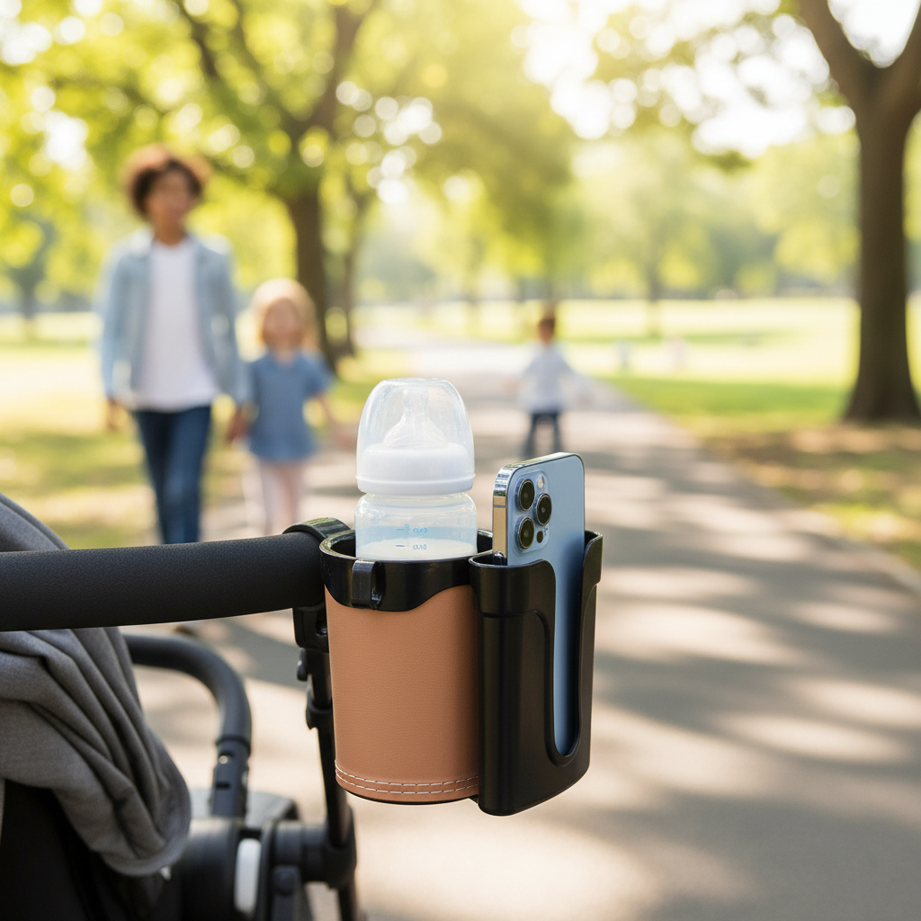 drink-carrier - multi vehicle stroller and scooter handlebar mount