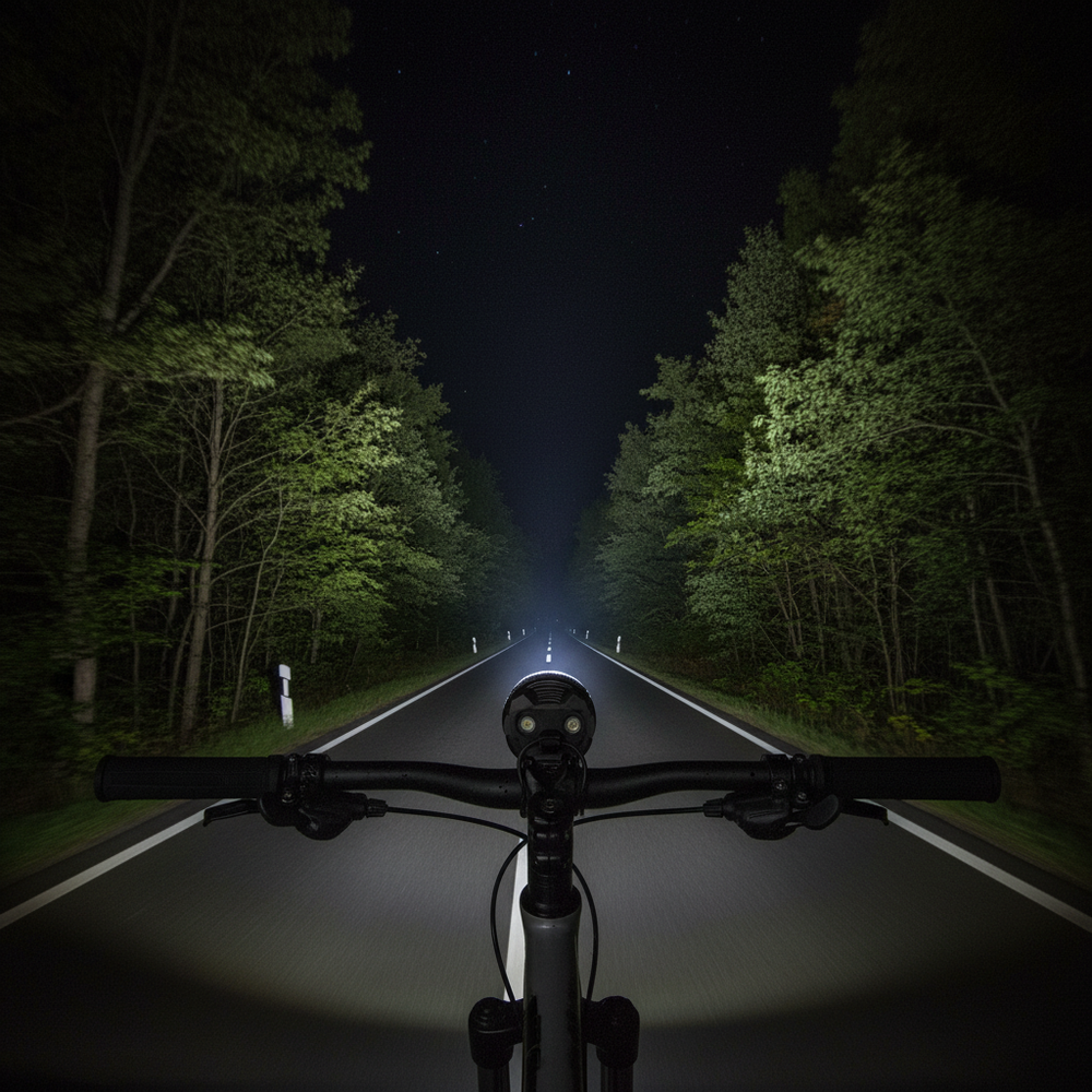night-riding-light - rider pov wide floodlight road illumination