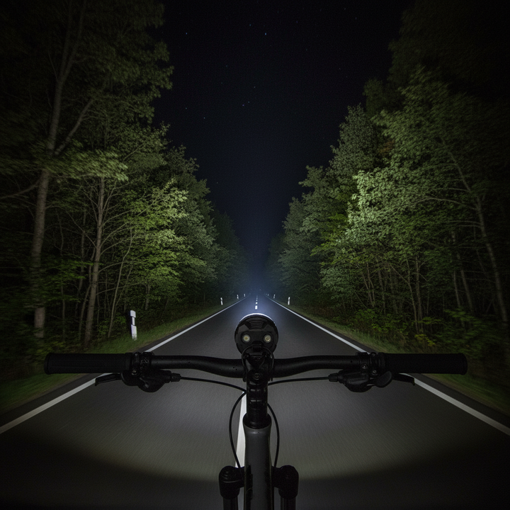 night-riding-light - rider pov wide floodlight road illumination