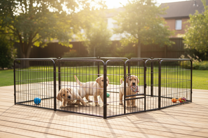 Labrador Puppies Outdoor Deck 16P