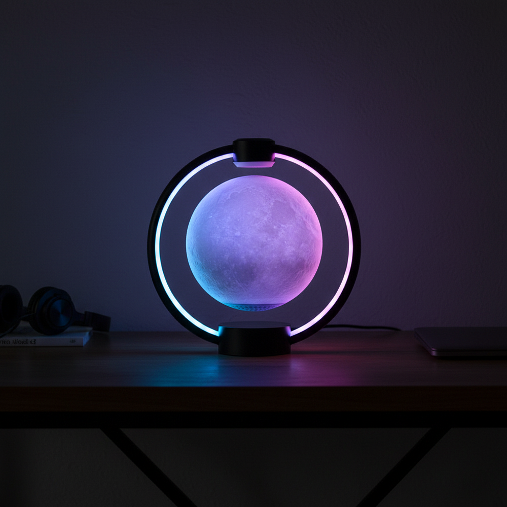 Moon lamp RGB color dark room