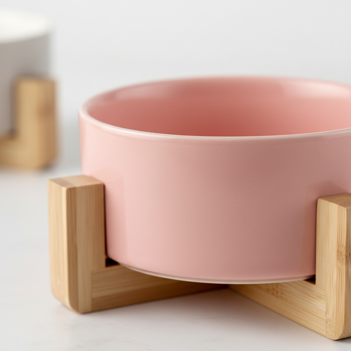 Pink Bowl Macro Texture