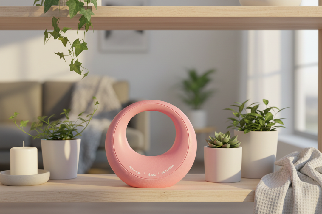 Pink on Scandinavian shelf